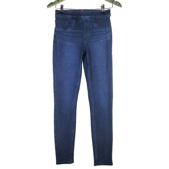 Spanx Jean Style Ankle Leggings with Pockets, in Twilight Rinse, Sz XS - Picture 4 of 11